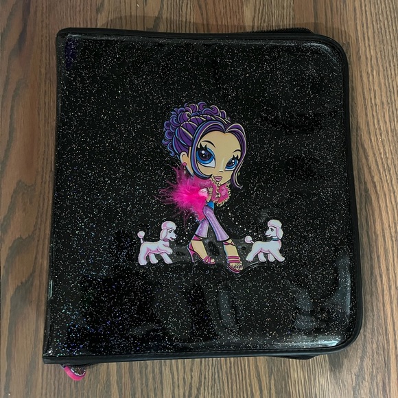 Lisa frank vintage y2k glamour girl with poodles three ring binder - Picture 1 of 13